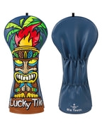 Blue Black Tiki Totem Driver Headcover