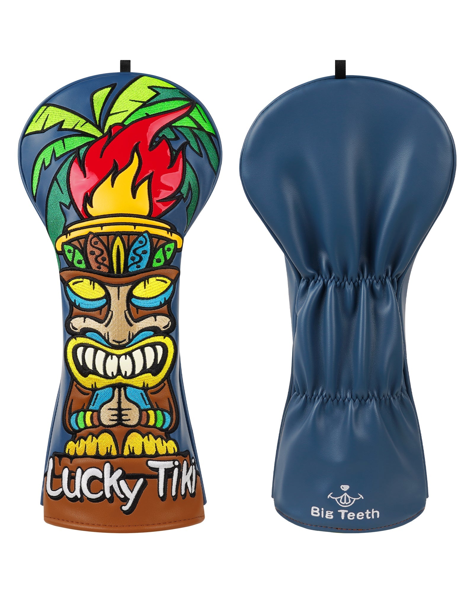 Blue Black Tiki Totem Driver Headcover
