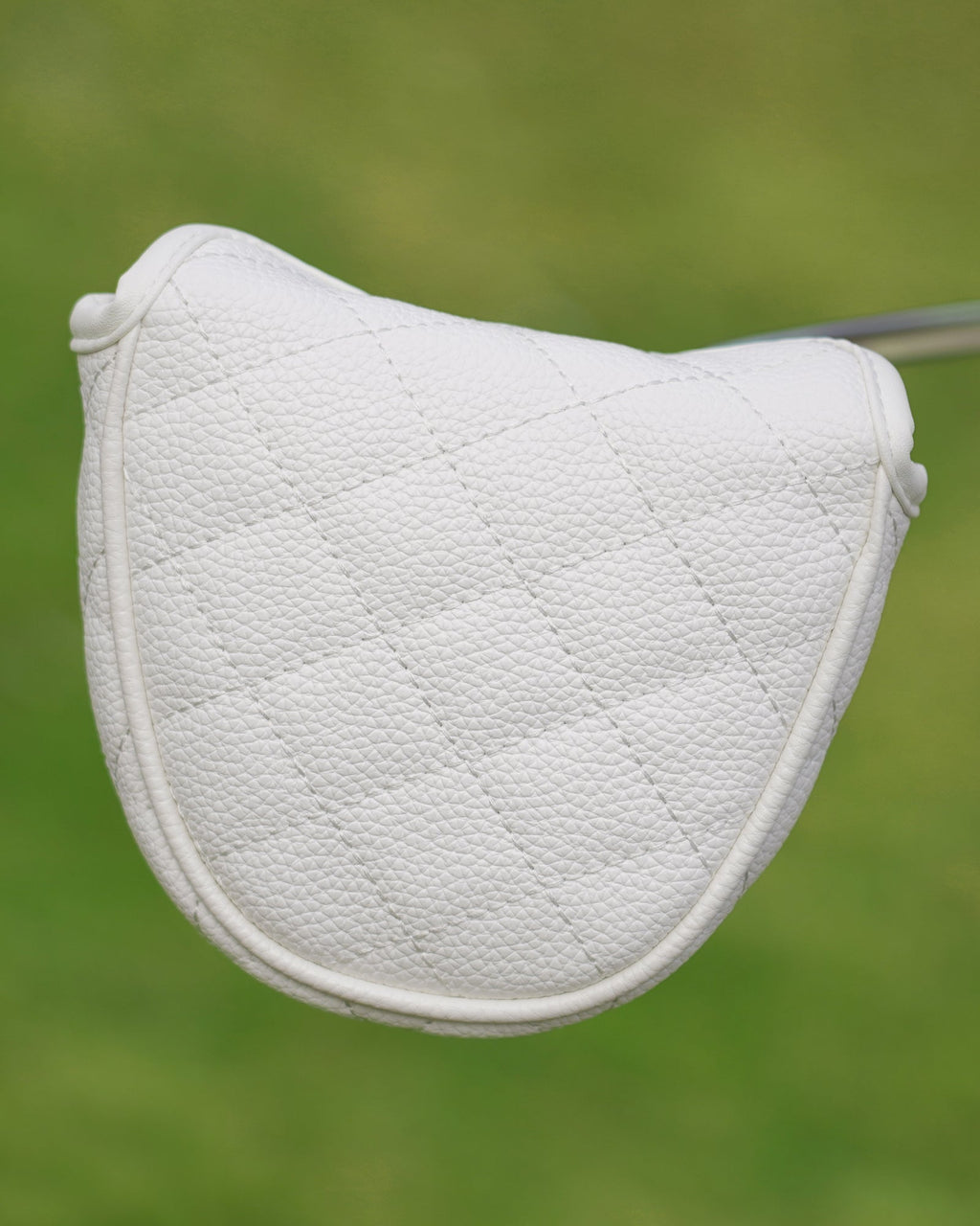 White Black Diamond Litchi Pattern Putter Headcover
