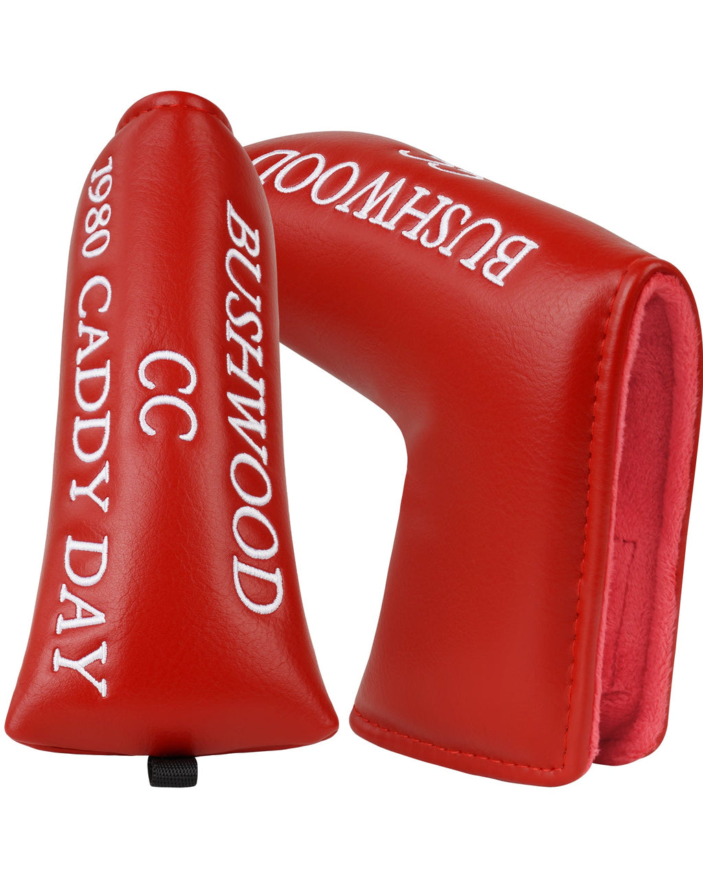 Red BUSHWOOD CC Driver Putter Head Cover