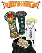 Blue Black Tiki Totem Driver Headcover