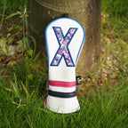 Purple Summer Numbers Golf Headcover Set