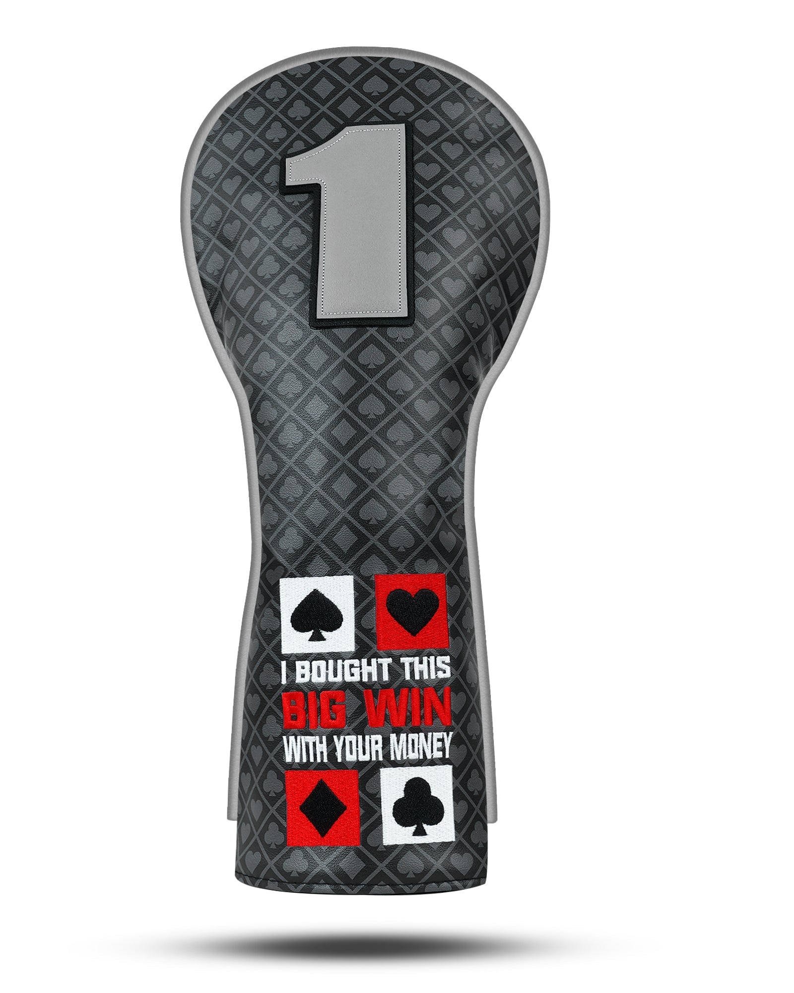Black Poker Driver Head Cover Set