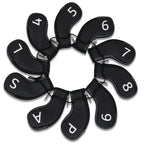 Black PU Printing Number Iron Cover 10PCS(4-9，P,A,S,L)