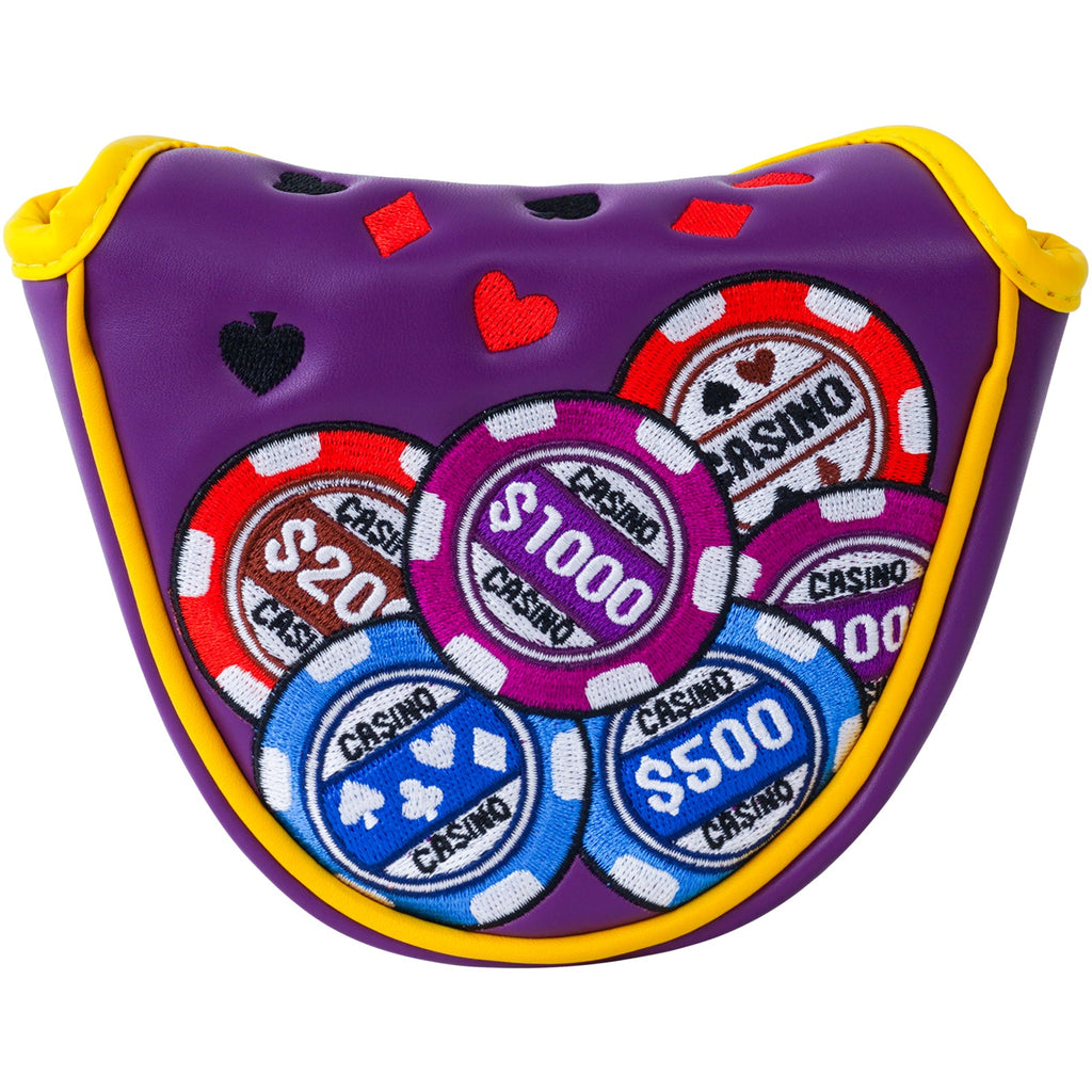 Purple Chips BIGWIN Embroidery Golf Headcover Sets