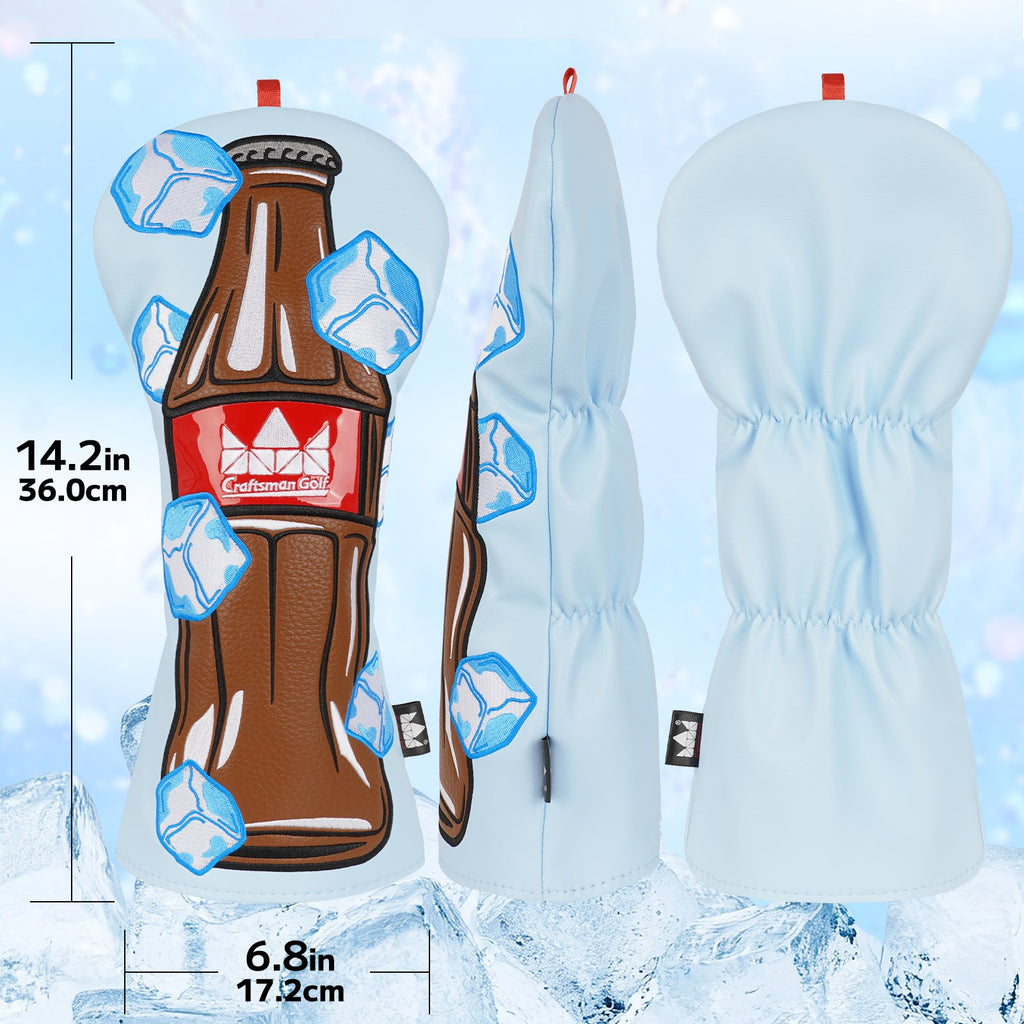 Blue Chilled Coke Golf Wood Headcover Set