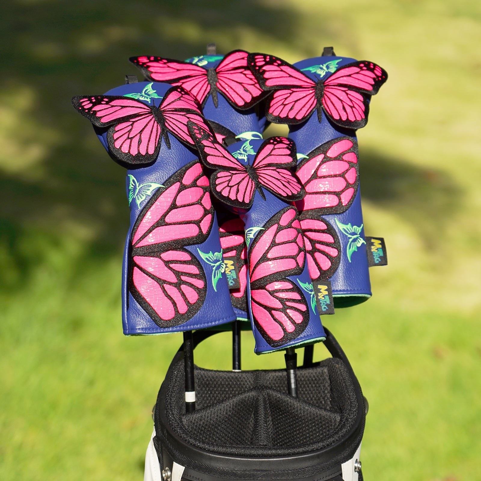 Blue Butterfly Driver Golf Headcover