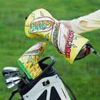 Yellow Hot Dog Golf Driver Putter Headcover