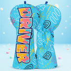 Blue PU Donut Driver Golf Headcover