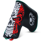 Black Mexican Day of the Dead Golf Head Cover Set