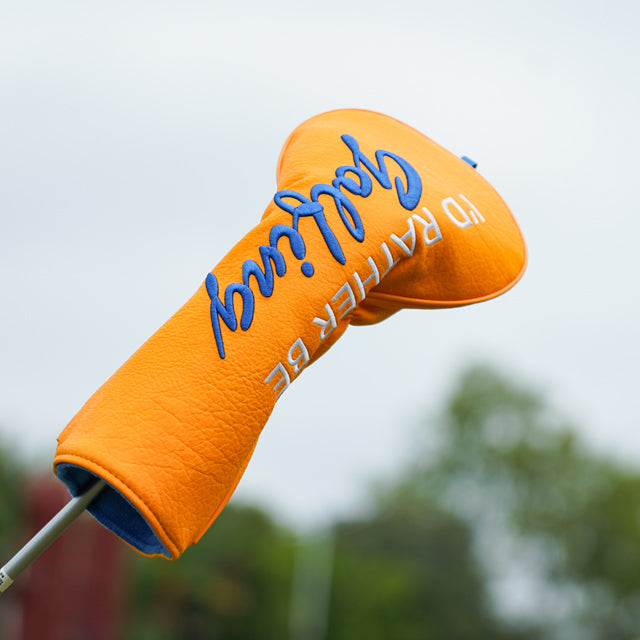 Orange I'd Rather Play Golf Driver Head Cover