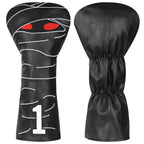 Mummy  Black Golf Head Cover Set