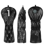 Black Skull Driver Head Cover Set