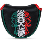 Black Mexican Day of the Dead Golf Head Cover Set
