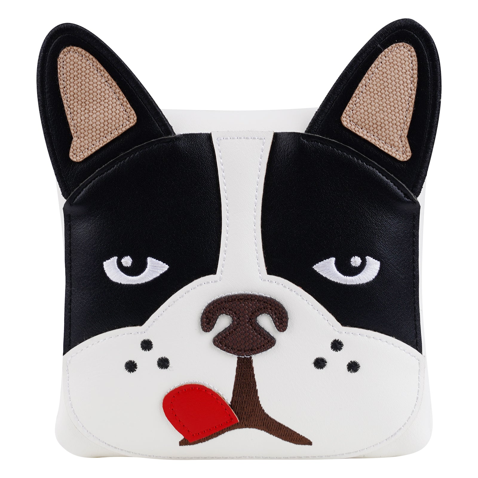 White French Bulldog Square Putter Head Cover