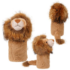 Lion Driver Real Hair Animal Head Cover