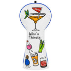 White 19 Hole Driver Golf Head Cover