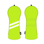 Personalized White Stripes Wood Head Cover With Your Logo And Name