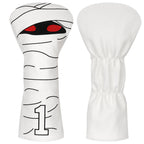 Mummy White Golf Head Cover Set