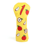 Yellow Apple Driver Head Cover