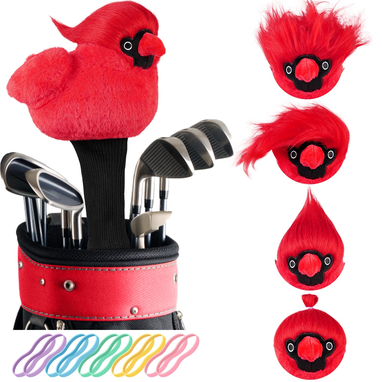 Red Bird Animal Driver Head Cover