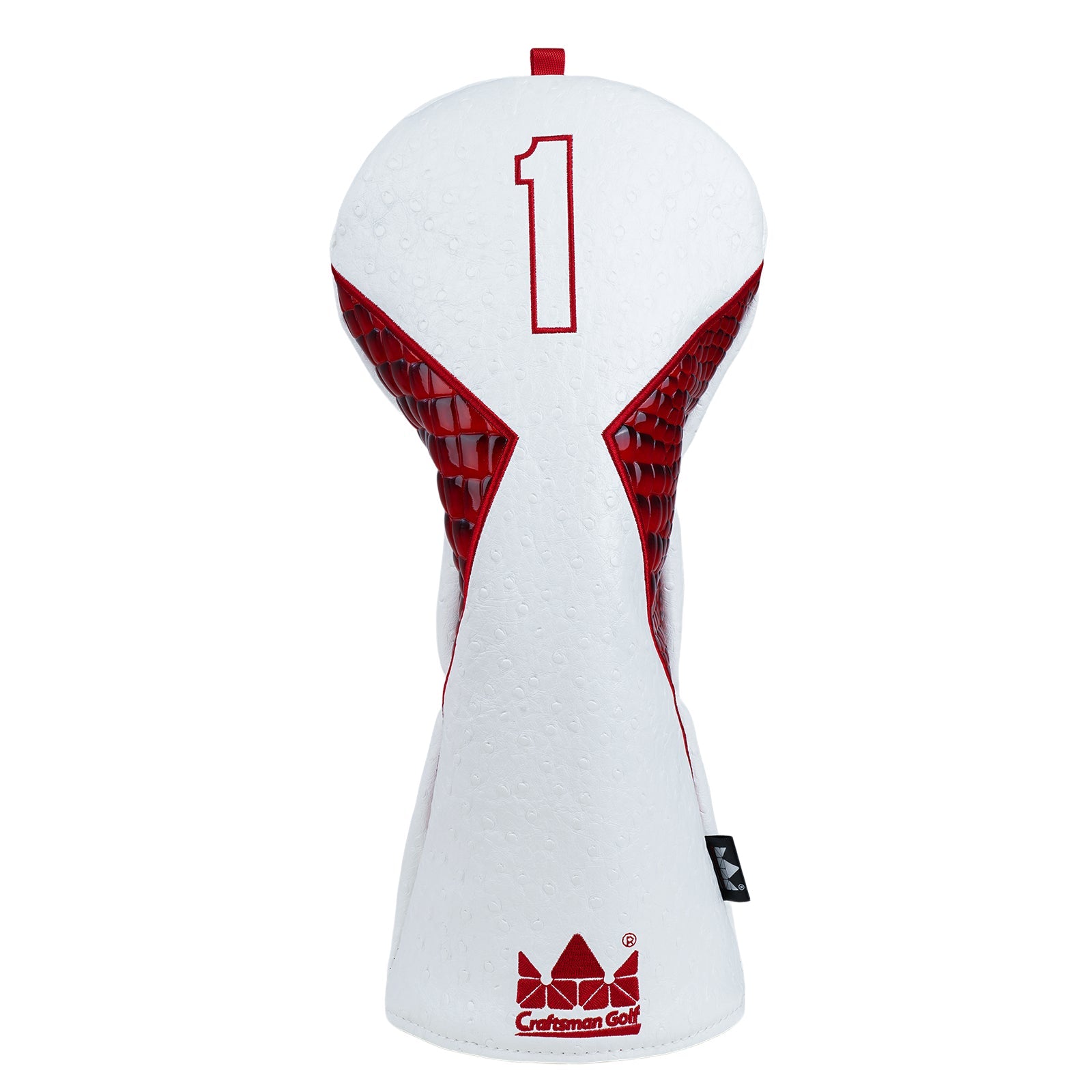 Ostrich Bottom Crocodile  Pattern Patch Driver Golf Headcover