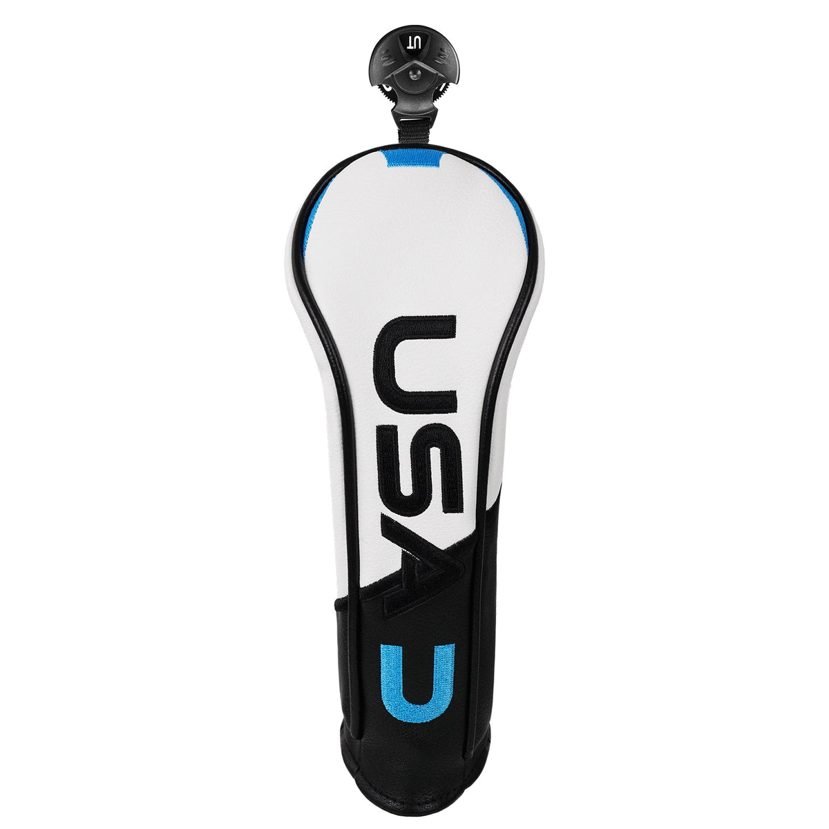 White& Black PU USA Fairway Hybrid Head Cover
