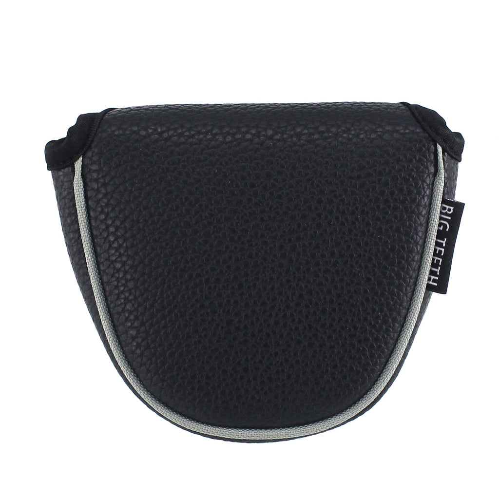 Black Large Litchi Pattern Mallet Putter Head Cover
