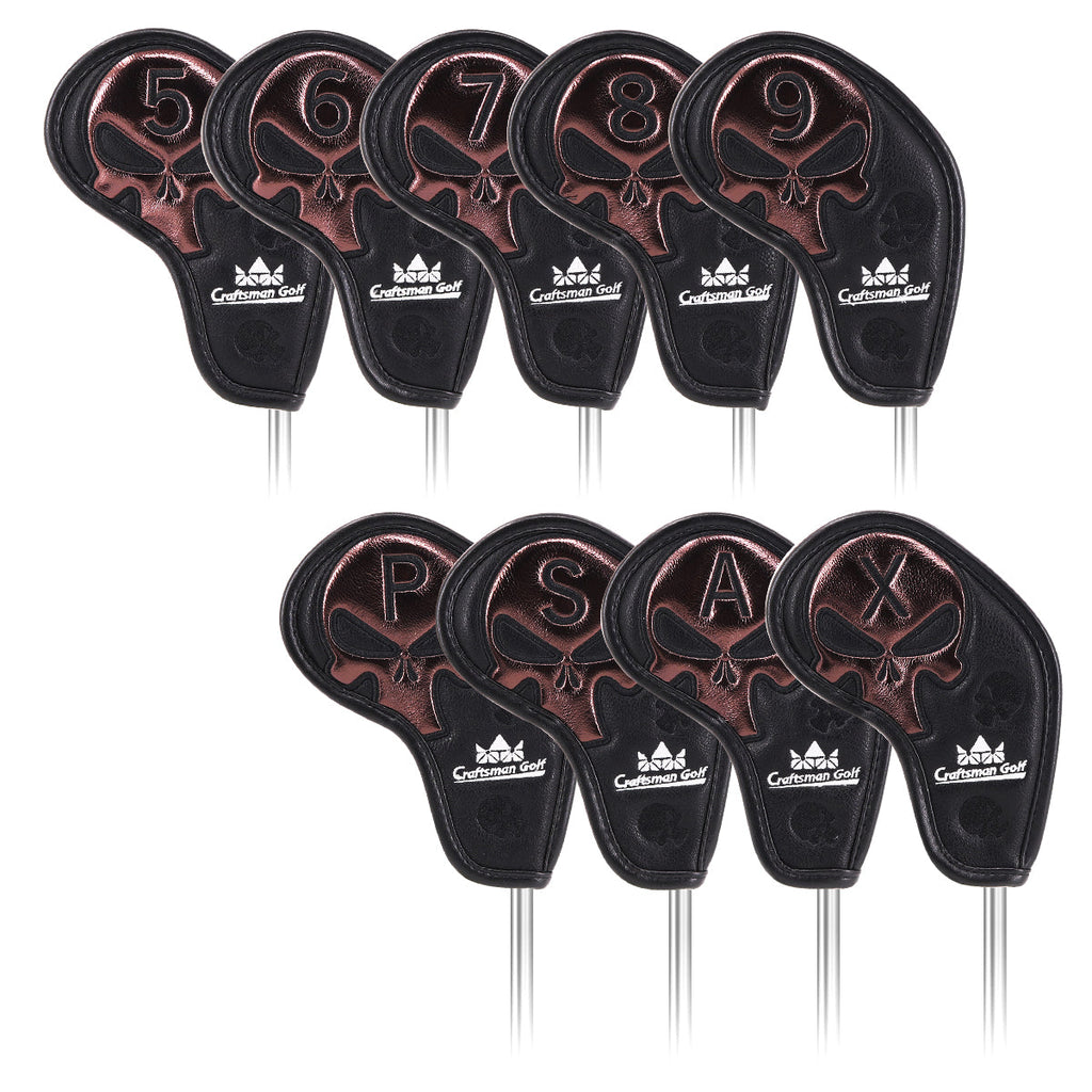 Skull Iron Headcover Set 9pcs