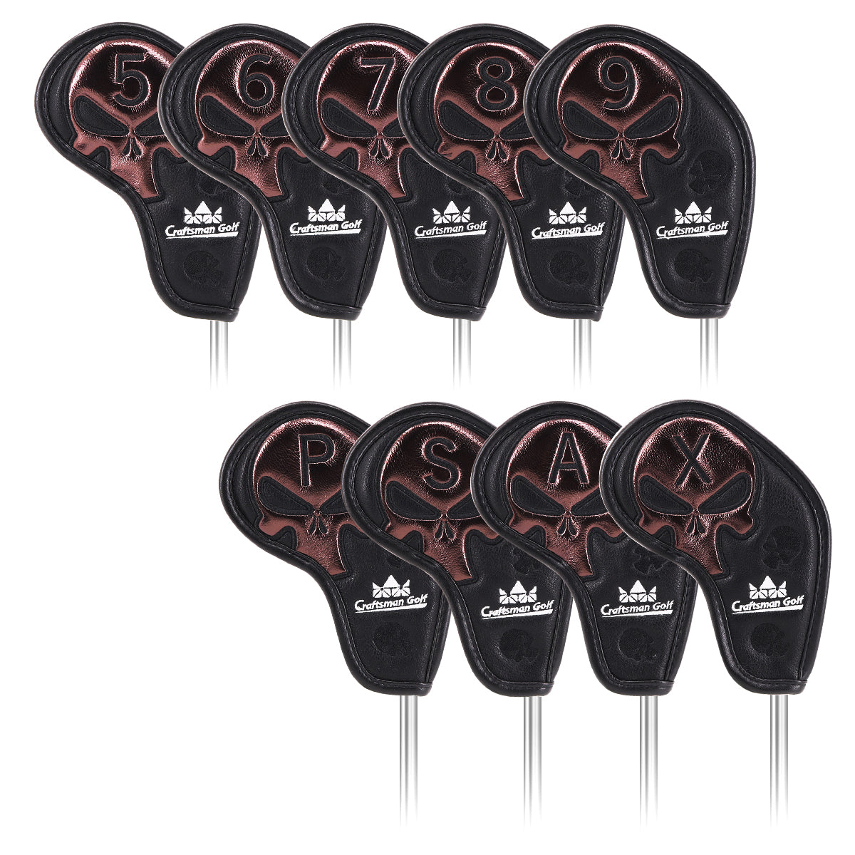 Skull Iron Headcover Set 9pcs
