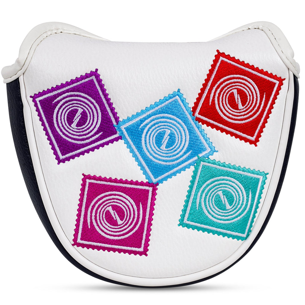 Blue White Cyclone Magnet Mallet Putter Cover