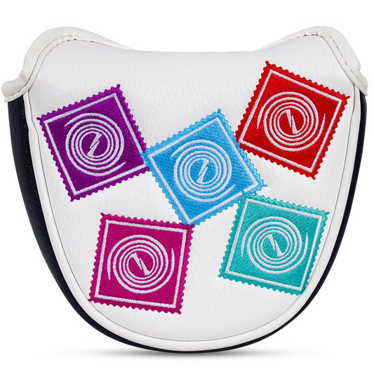 Blue White Cyclone Magnet Mallet Putter Cover