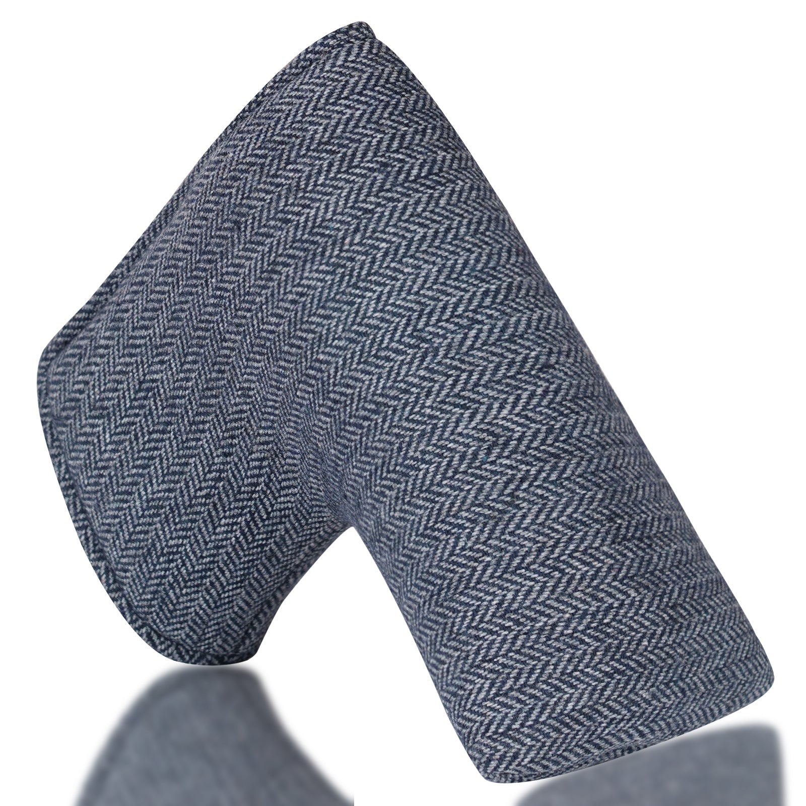 Gray Blue Knitted Blade Putter Head Cover