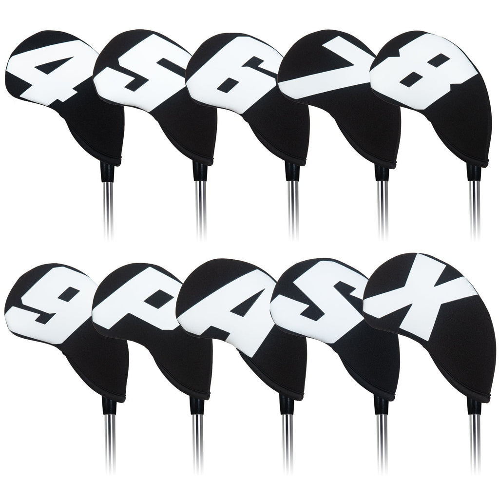 Black White Iron cover 10PCS(4-9,P,A,S,X) Neoprene
