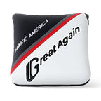 White& Black Square Putter Head Cover