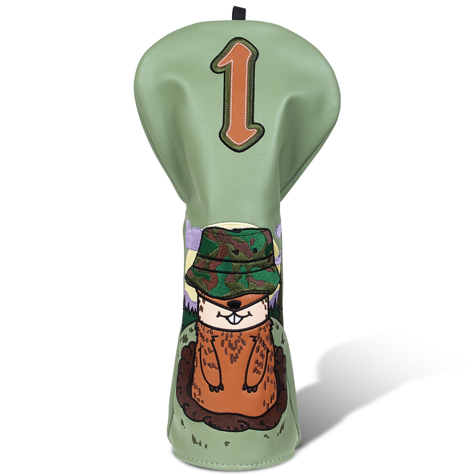 Green Diglett Wood Putter Head Cover Set