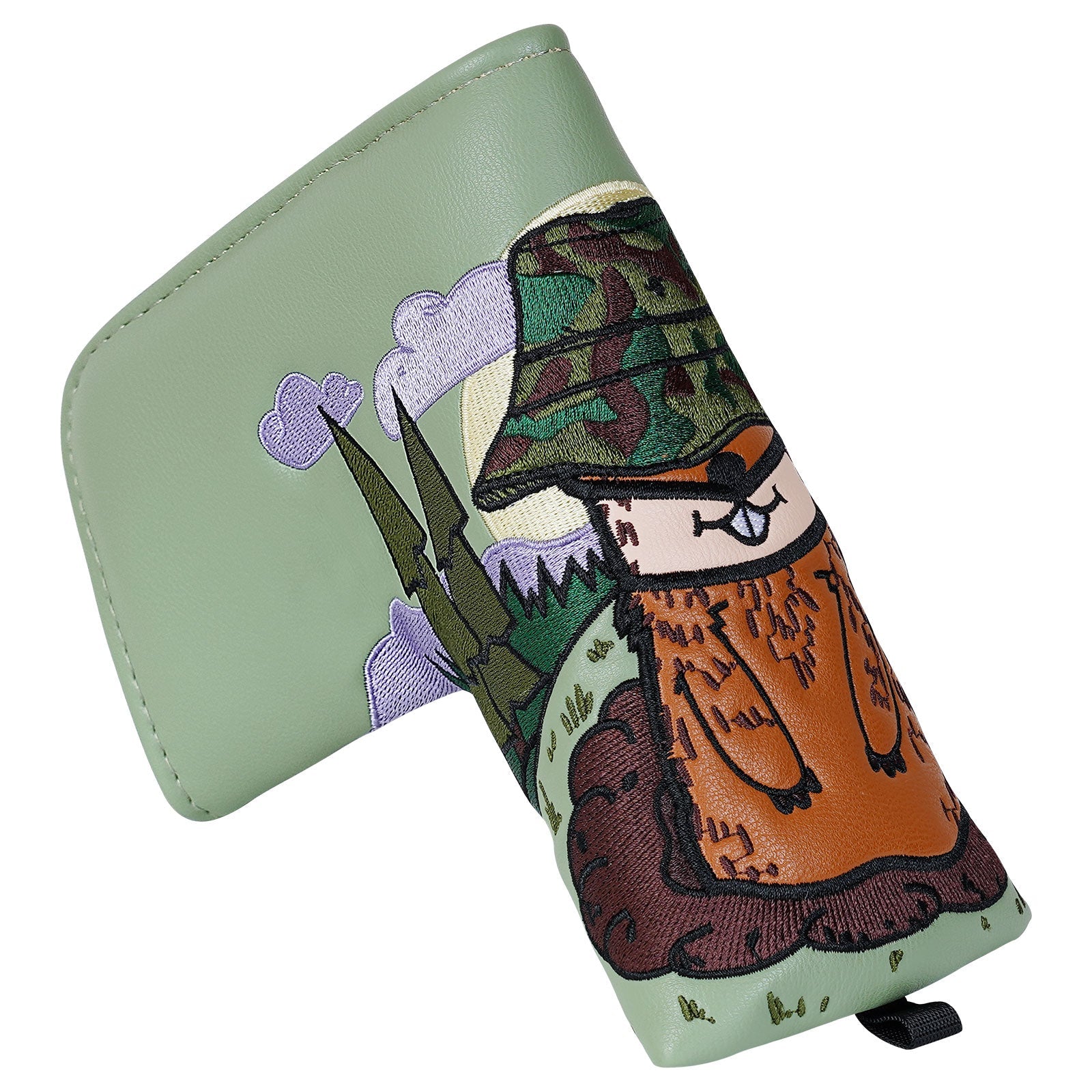 Green Diglett Wood Putter Head Cover Set