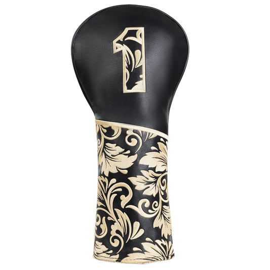 Black Figure Wood Head Cover Set
