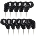 Black PVC Alligator Lines Iron 11pcs(3-9,P,A,S,L)