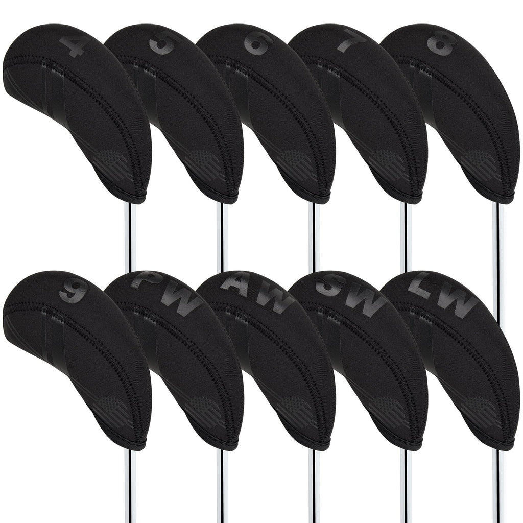 Black Splicing Diving Material Iron Cover Set 10pcs