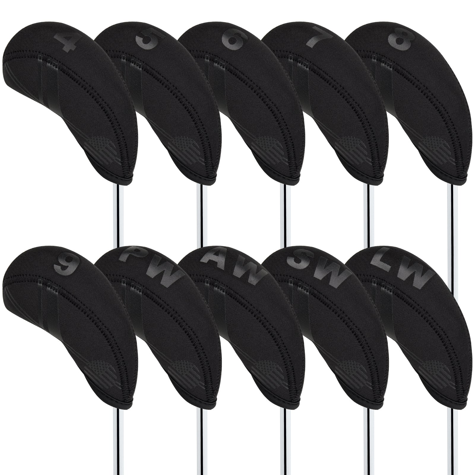 Black Splicing Diving Material Iron Cover Set 10pcs