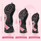 Prevention of Breast Cancer Driver Golf Head Cover