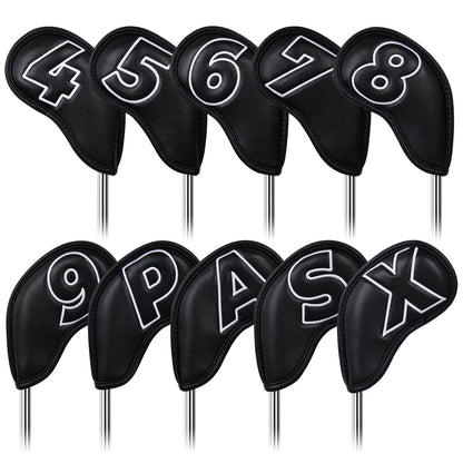 Black White Stitch iron 10pcs£¨4-9,P,A,S,X)