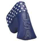 Blue USA Star Magnet Blade Putter Cover