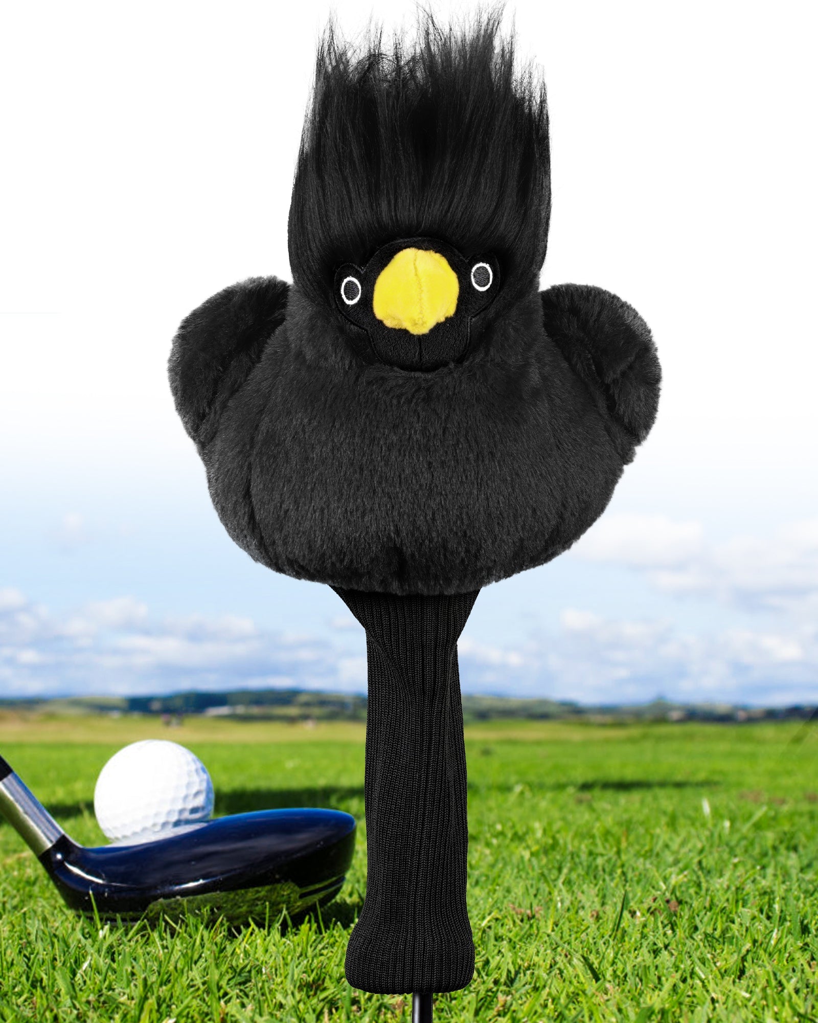 Black Bird Driver Animal Head Cover