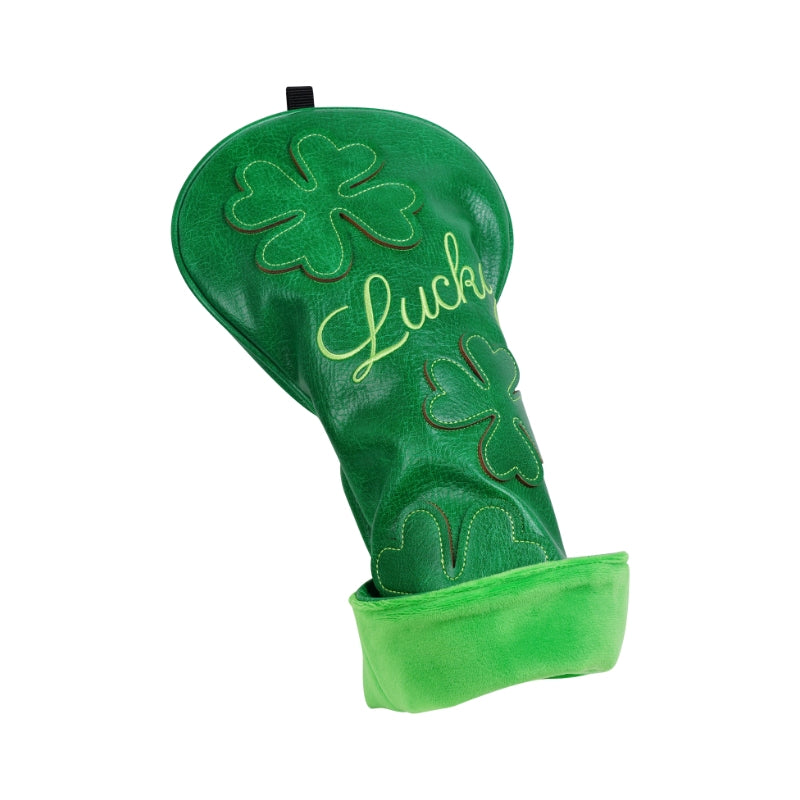 Lucky Four-leaf Clover Pu Leather Driver Cover