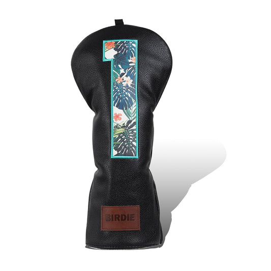 Black BIRDIE Driver Head Cover Set