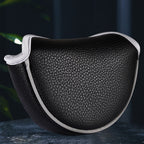 Black Litchi Mallet Putter Head Cover