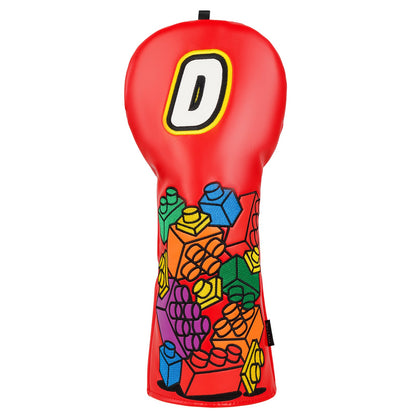 Red Lego Driver Golf Headcover