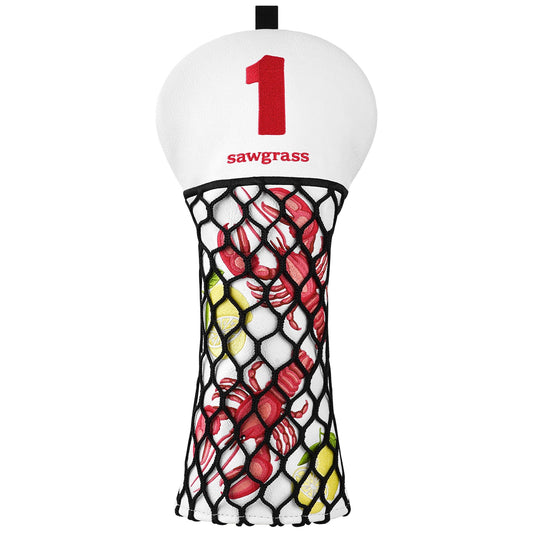 White Wire Lobster Golf Head Cover Set